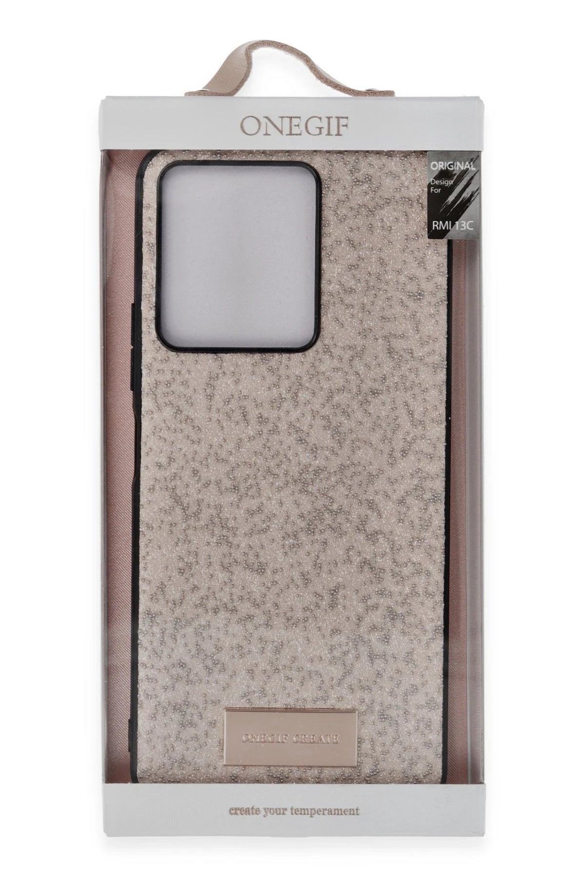 Onegif Xiaomi Redmi 13C Bright Simli Kapak - Gold 3