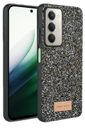 Onegif Xiaomi Redmi 15 4G Bright Simli Kapak - Gold 1