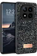 Onegif Xiaomi Redmi Note 14 Pro 4G Bright Simli Kapak - Siyah 1