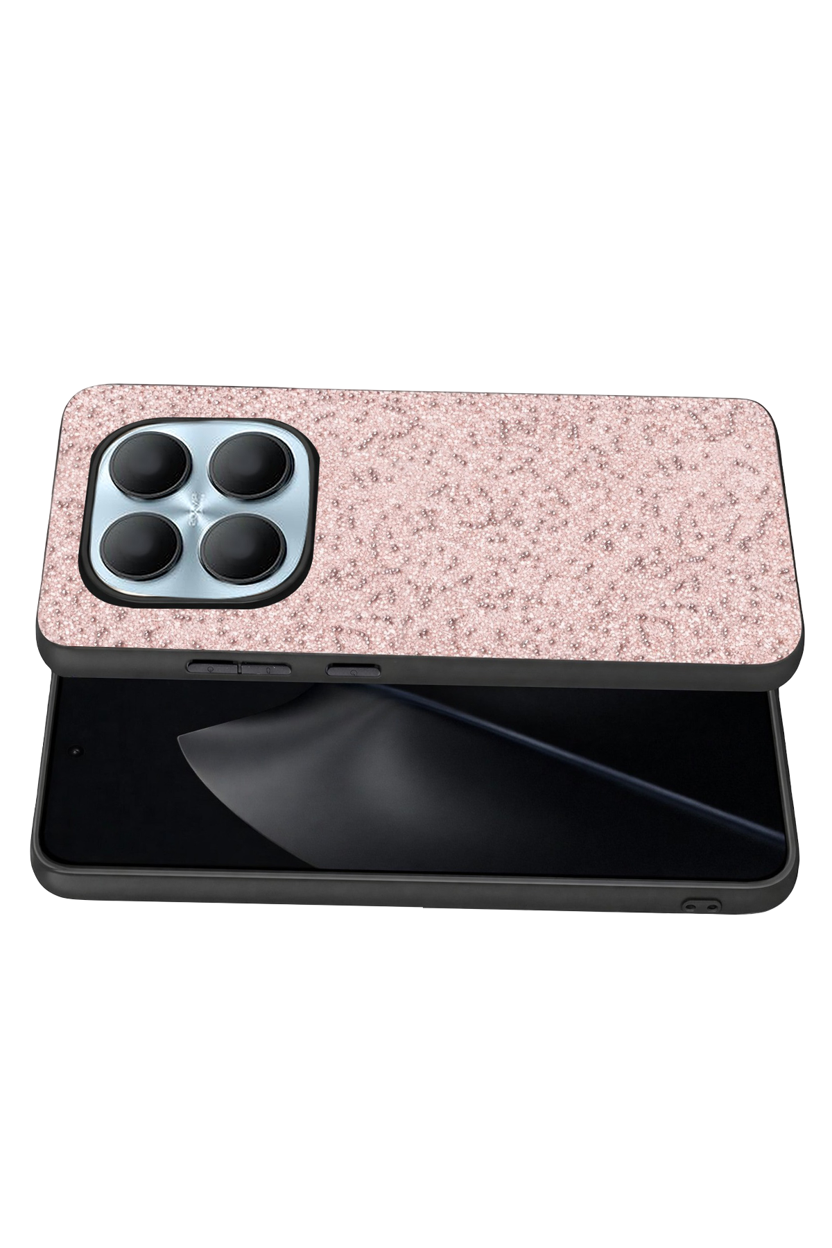 Onegif Xiaomi Redmi Note 15 4G Bright Simli Kapak - Pembe 3