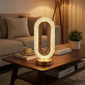 Oval Şeklinde Kristal LED Masa Lambası – Dokunmatik, 3 Renk Işık Modlu, Şarjlı Dekoratif Gece Lambası (5538) 1