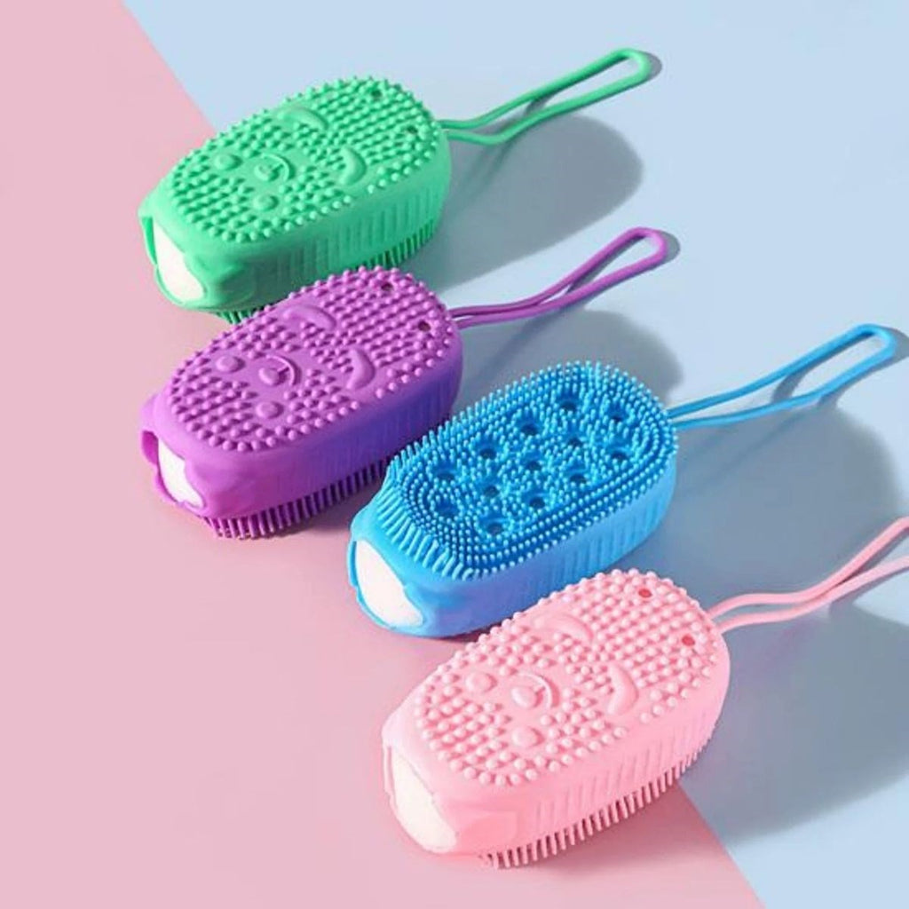 Peeling Etkili Süngerli Silikon Banyo Lifi – Asma Kancalı Duş Kesesi (5538) 1