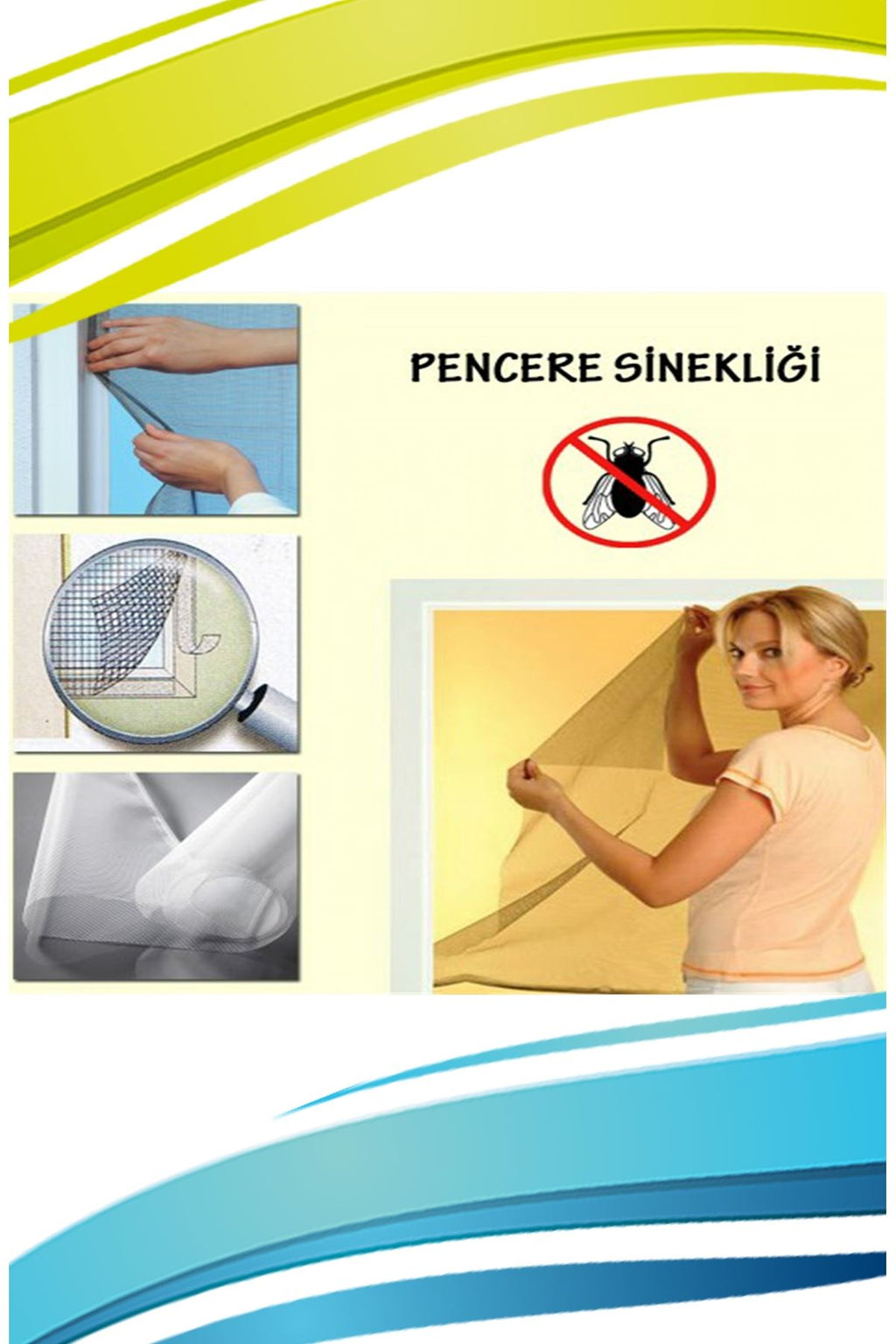 Pencere Cam Sinekliği ( 150 cm x 100 cm. ) (5538) 3