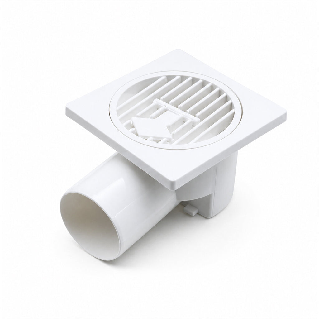 PLASTİK YER SÜZGEÇ - SİFON GİDER KAPAK YANDAN 10X10X50 (5538) 1