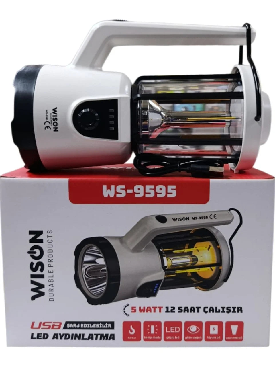Profesyonel El Feneri & Kamp Lambası | 5W (5538) 1