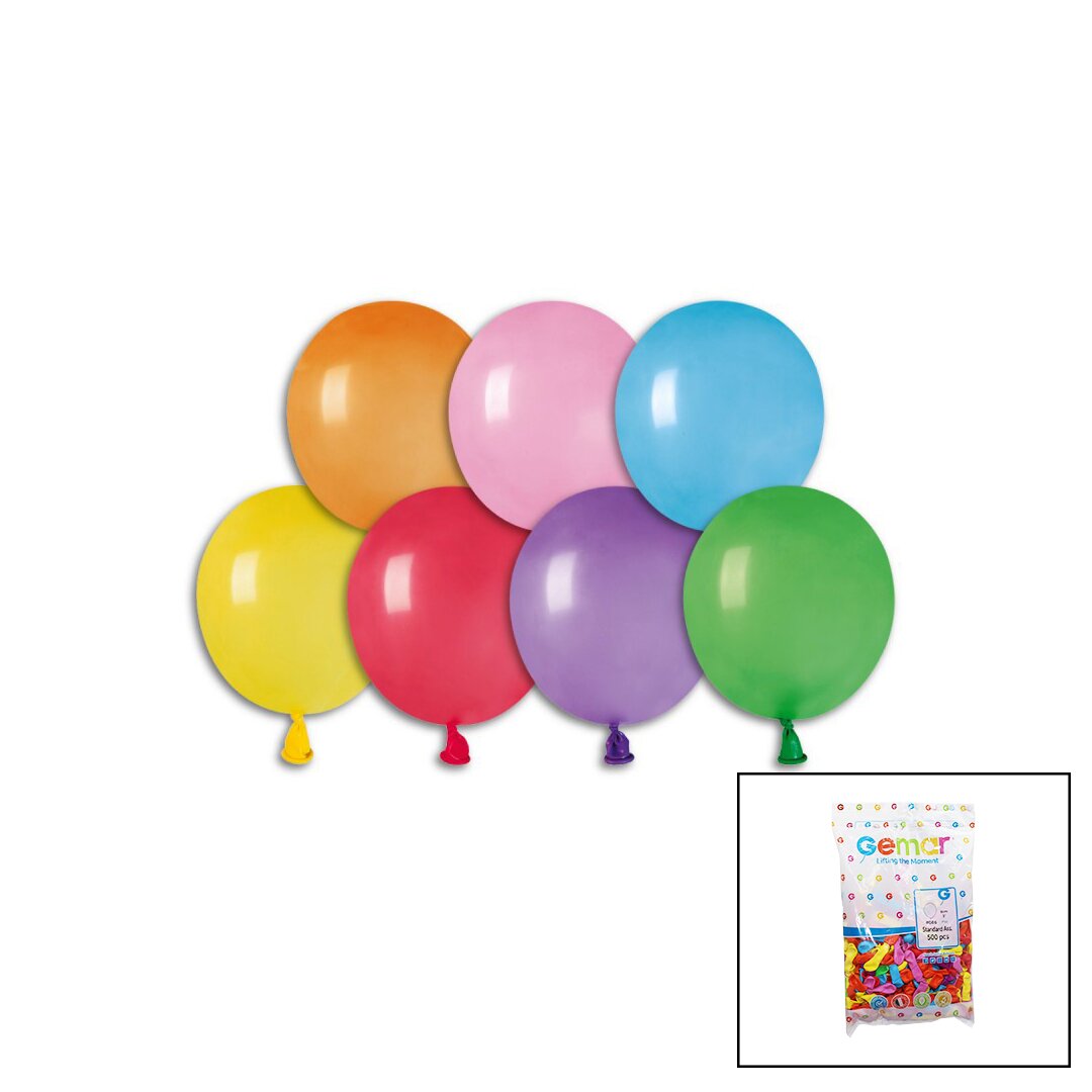 RENKLİ SU BALON 3 İNÇ - 8CM - 500PCS (5538) 1