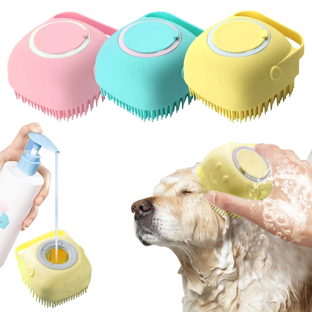 Şampuan Hazneli Kedi Köpek Yıkama Kesesi 4