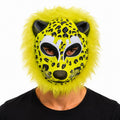 Sarı Yeleli Benekli Leopar EVA Maske (5538) 1