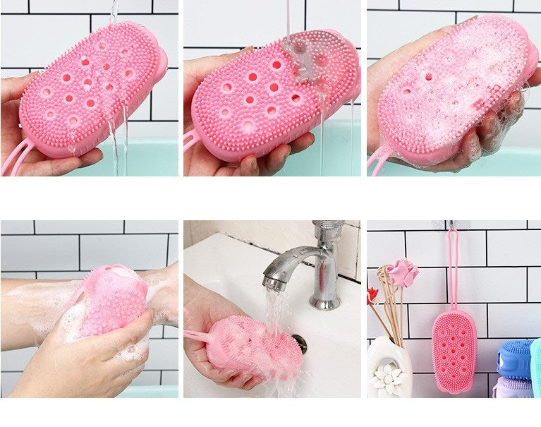 Süngerli Silikon Banyo Kesesi 4