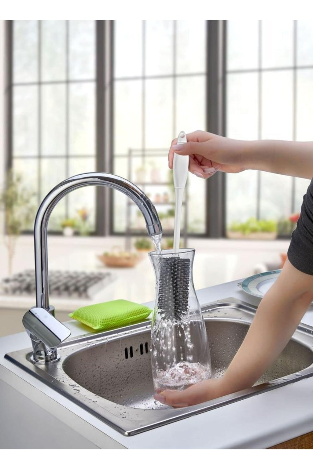Silikon Şişe Biberon Konserve Kavanoz Matara Temizleme Fırçası Çok Amaçlı Temizleme Fırçası Bpa Free (5538) 2