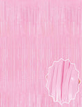 Soft Pembe Püsküllü Kapı Perdesi - Parti, Baby Shower, Cinsiyet Partisi 1x2 m (5538) 1