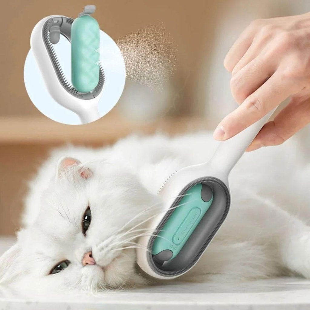 Su Hazneli Kedi ve Köpek Tüyü Toplamama Fırçası Su Hazneli Pet Tarağı (5538) 1