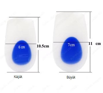 Topuk Silikonu Mavi Beyaz Büyük Boy Erkek (5538) 2