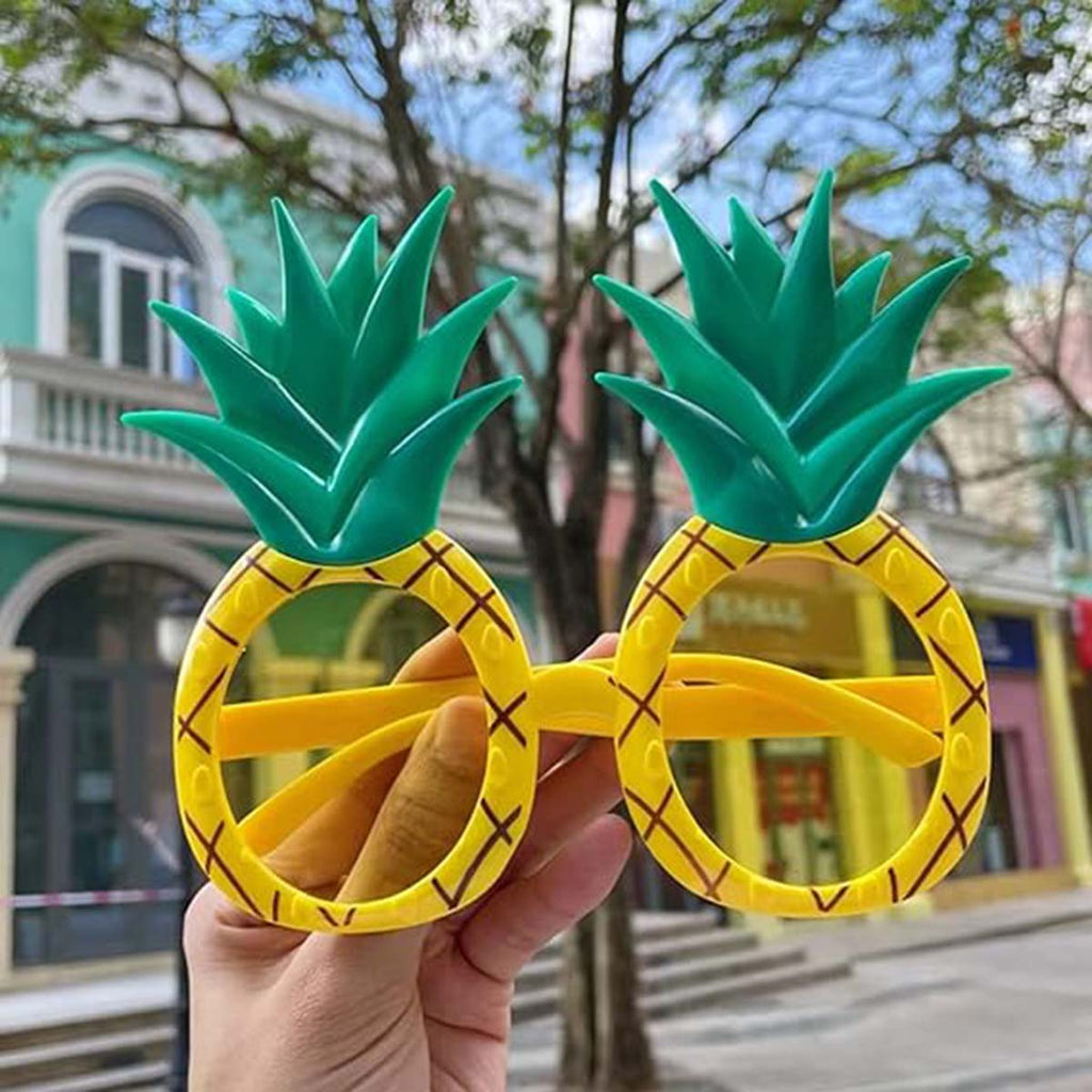 Tropikal Hawaii Ananas Şekilli Parti Gözlüğü 9.5 x 14 cm (5538) 4
