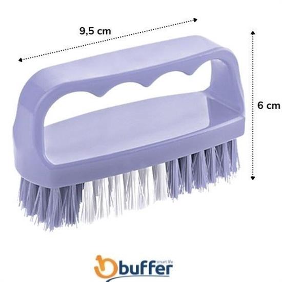 Tutamaçlı Plastik Pratik Tırnak ve Kıyafet Yaka Temizlik Fırçası- TP-113 (5538) 5