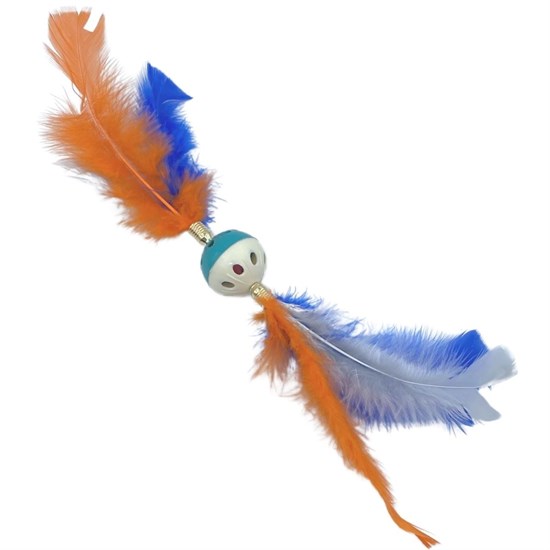 Tüylü Püsküllü Kedi Oyuncağı Dikkat Çekici Renkli Sevimli Evcil Hayvan Oyuncağı (5538) 1