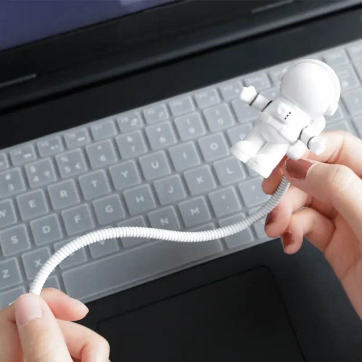 USB Astronot Gece Lambası, Masa Lambası, Kitap Okuma Lambası Işığı (5538) 3