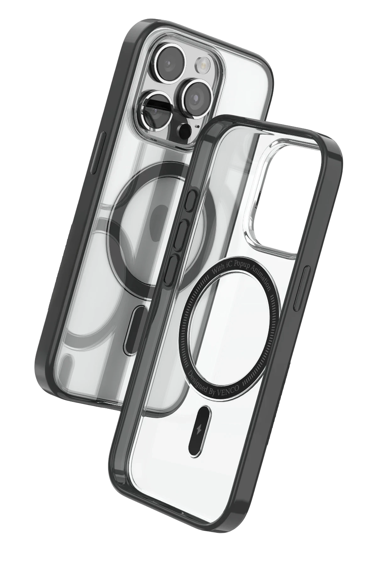 Venco Apple iPhone 15 Pro Max Joly Magsafe Kapak - Siyah 2