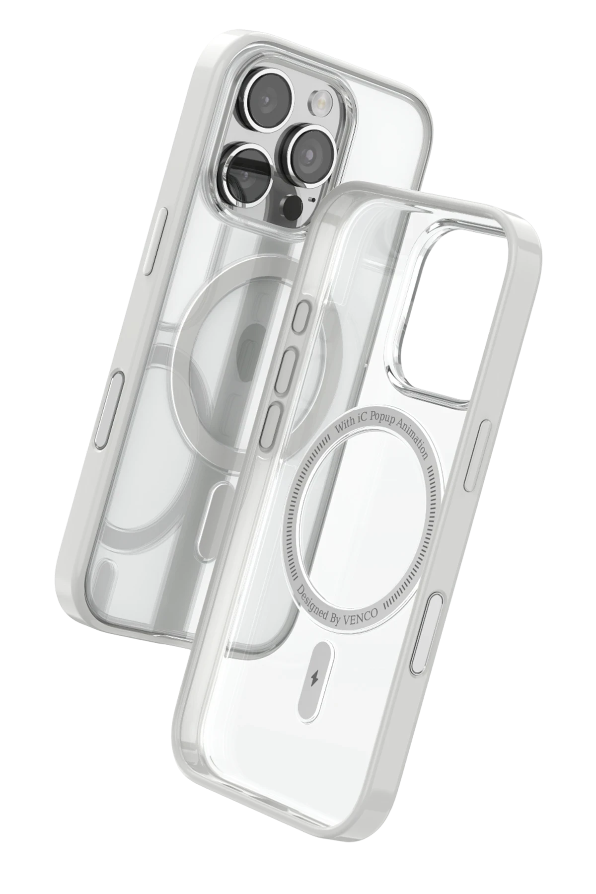 Venco Apple iPhone 16 Pro Max Joly Magsafe Kapak - Beyaz 2
