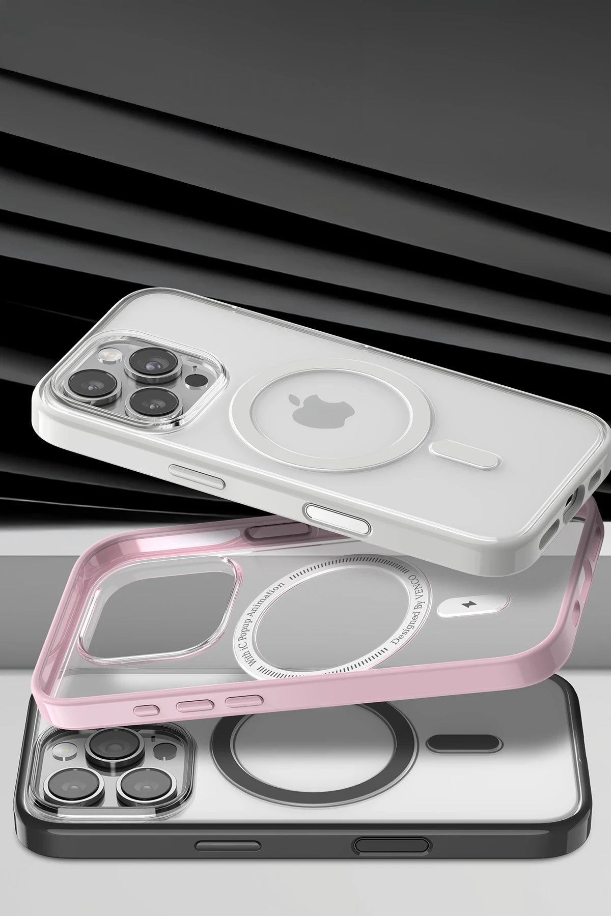 Venco Apple iPhone 16 Pro Max Joly Magsafe Kapak - Beyaz 5