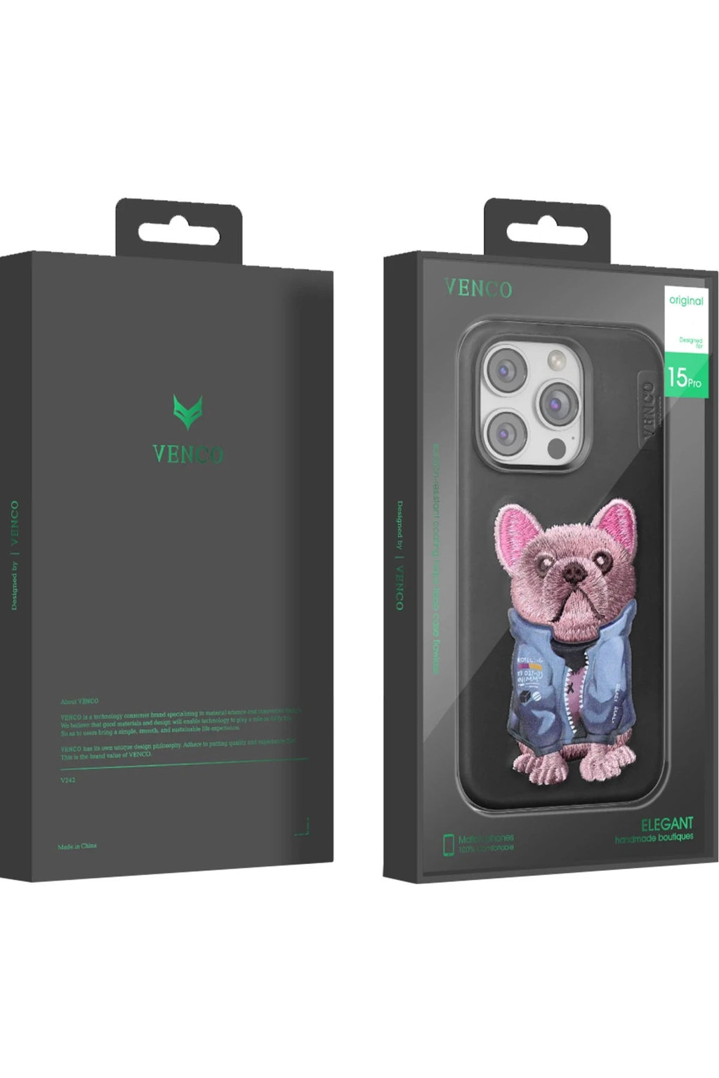 Venco Apple iPhone 15 Pro Max Cute Desenli Kapak - Lacivert 6