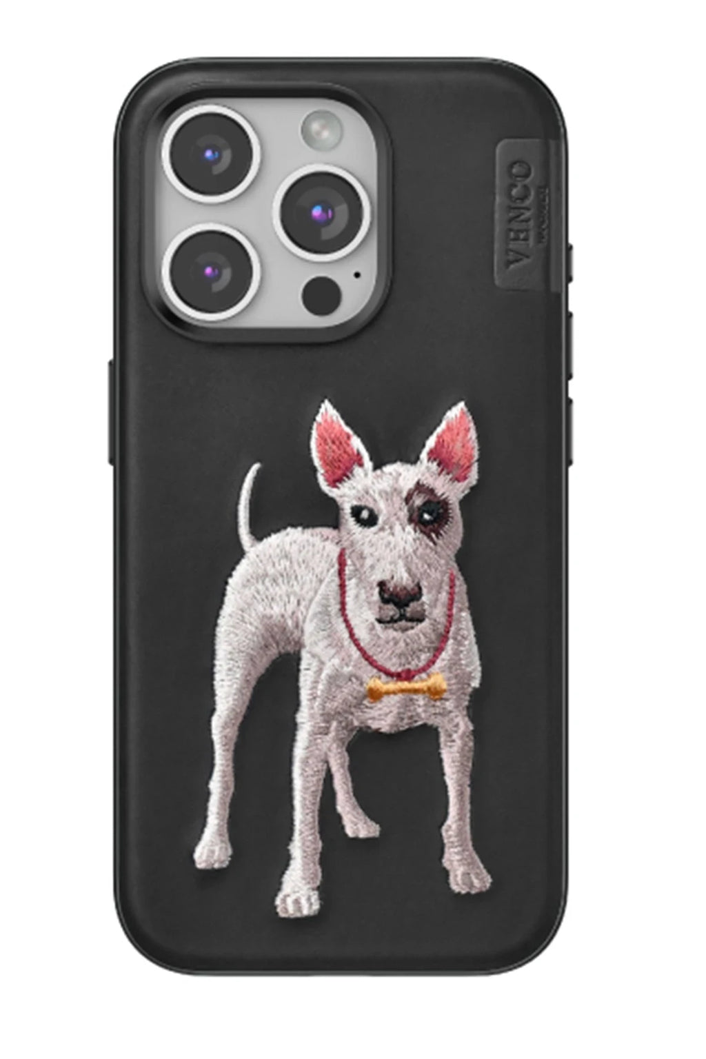 Venco Apple iPhone 15 Pro Max Perma Desenli Kapak - Siyah 1