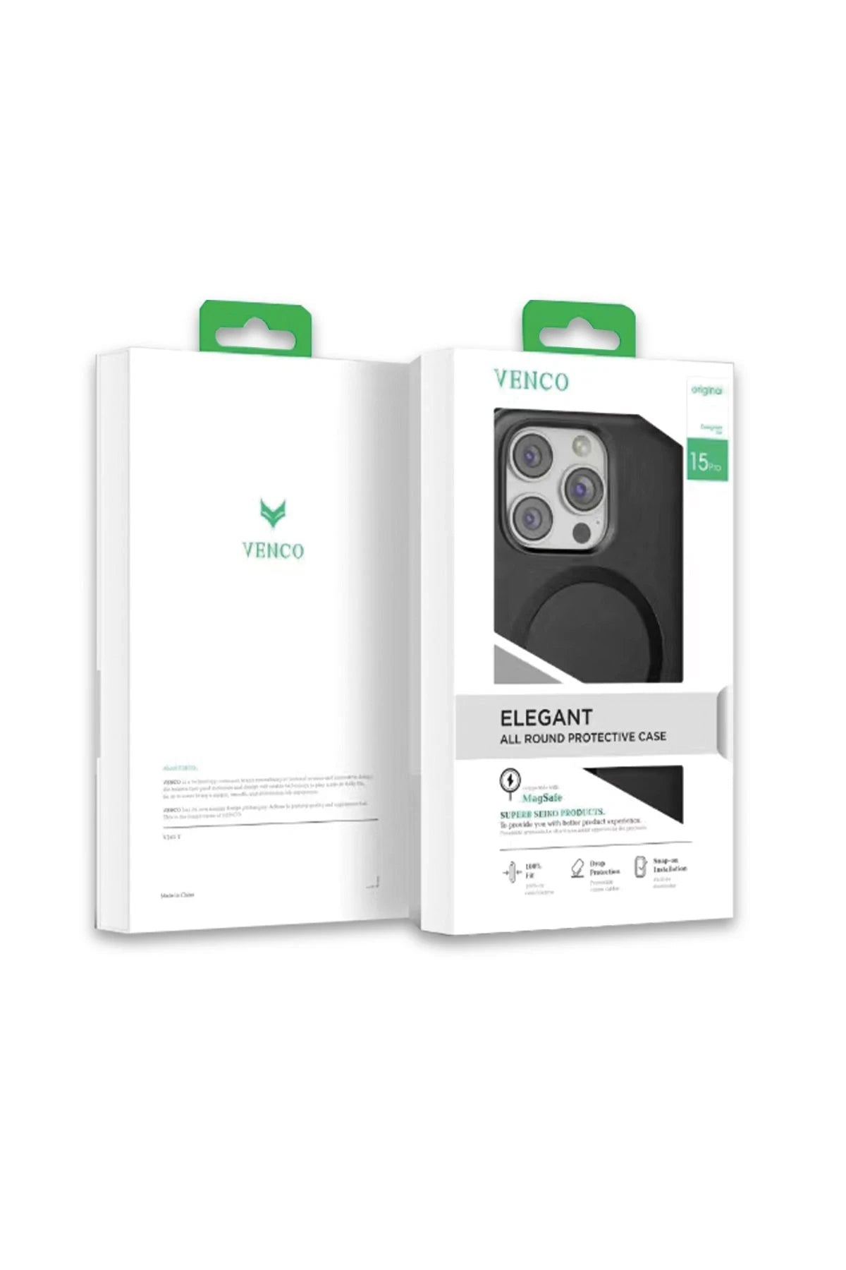 Venco Apple iPhone 15 Pro Max Puskas Magsafe Kapak - Siyah 4