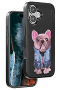 Venco Apple iPhone 16 Cute Desenli Kapak - Siyah 1