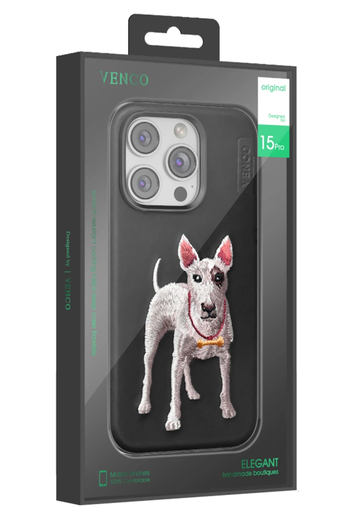 Venco Apple iPhone 16 Perma Desenli Kapak - Kahverengi 4