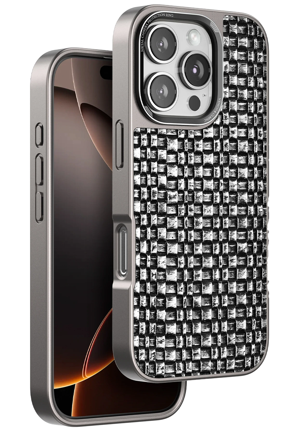 Venco Apple iPhone 16 Pro Brand Kapak - Gümüş 1