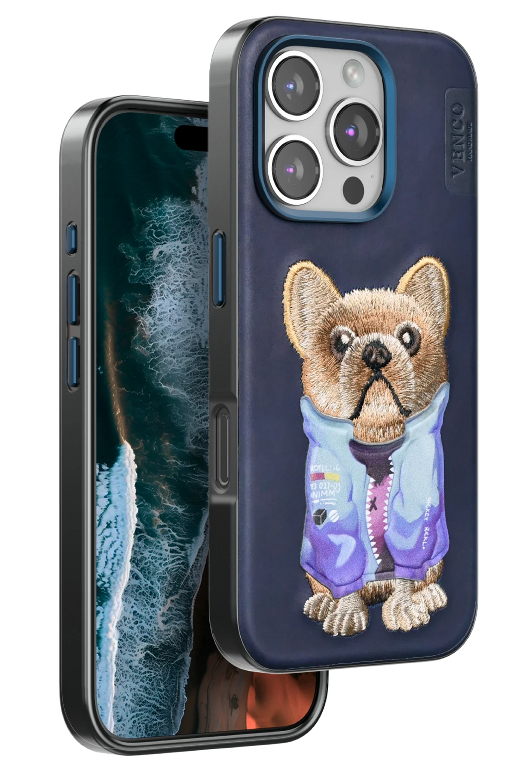 Venco Apple iPhone 16 Pro Max Cute Desenli Kapak - Lacivert 1