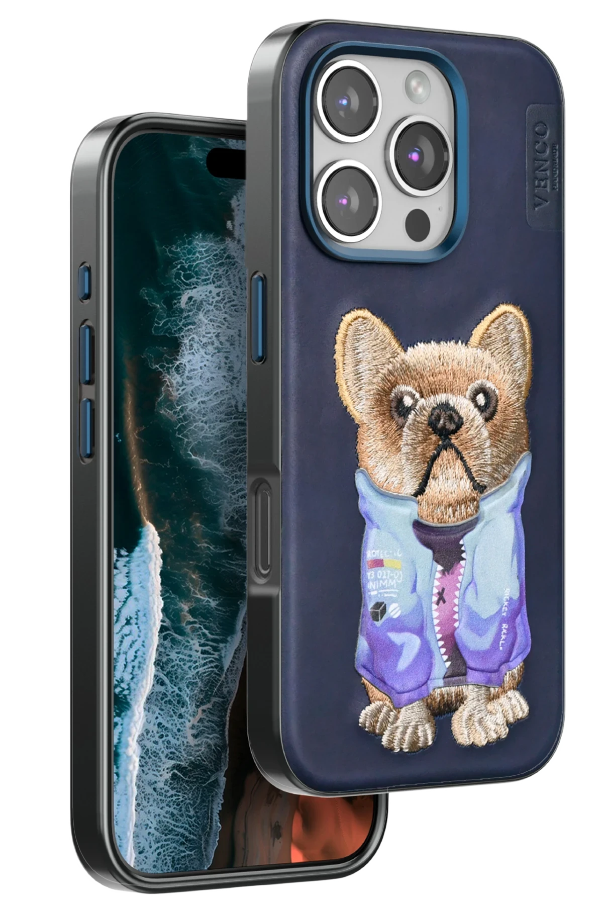 Venco Apple iPhone 16 Pro Max Cute Desenli Kapak - Lacivert 1