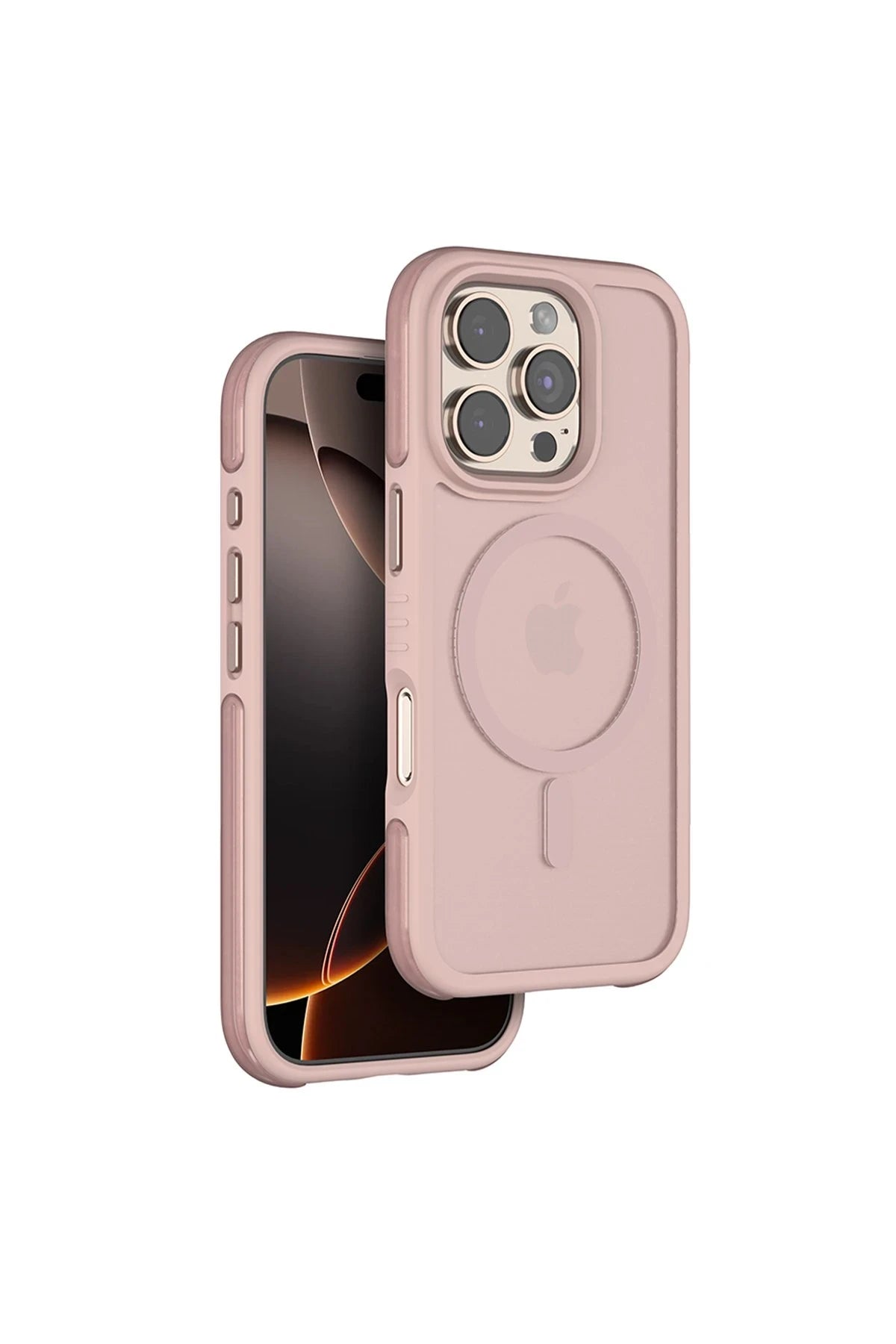 Venco Apple iPhone 16 Pro Max Orbit Magsafe Kapak - Rose Gold 1