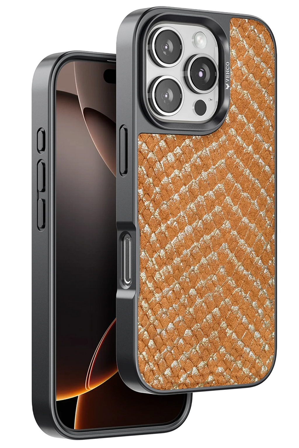 Venco Apple iPhone 16 Pro Viper Kapak - Kahverengi 1