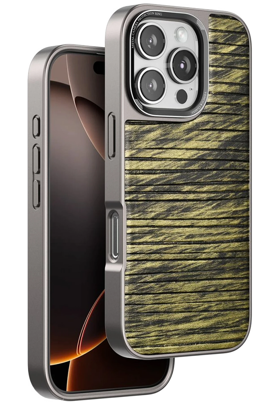 Venco Apple iPhone 16 Pro Wave Kapak - Koyu Kahve 1