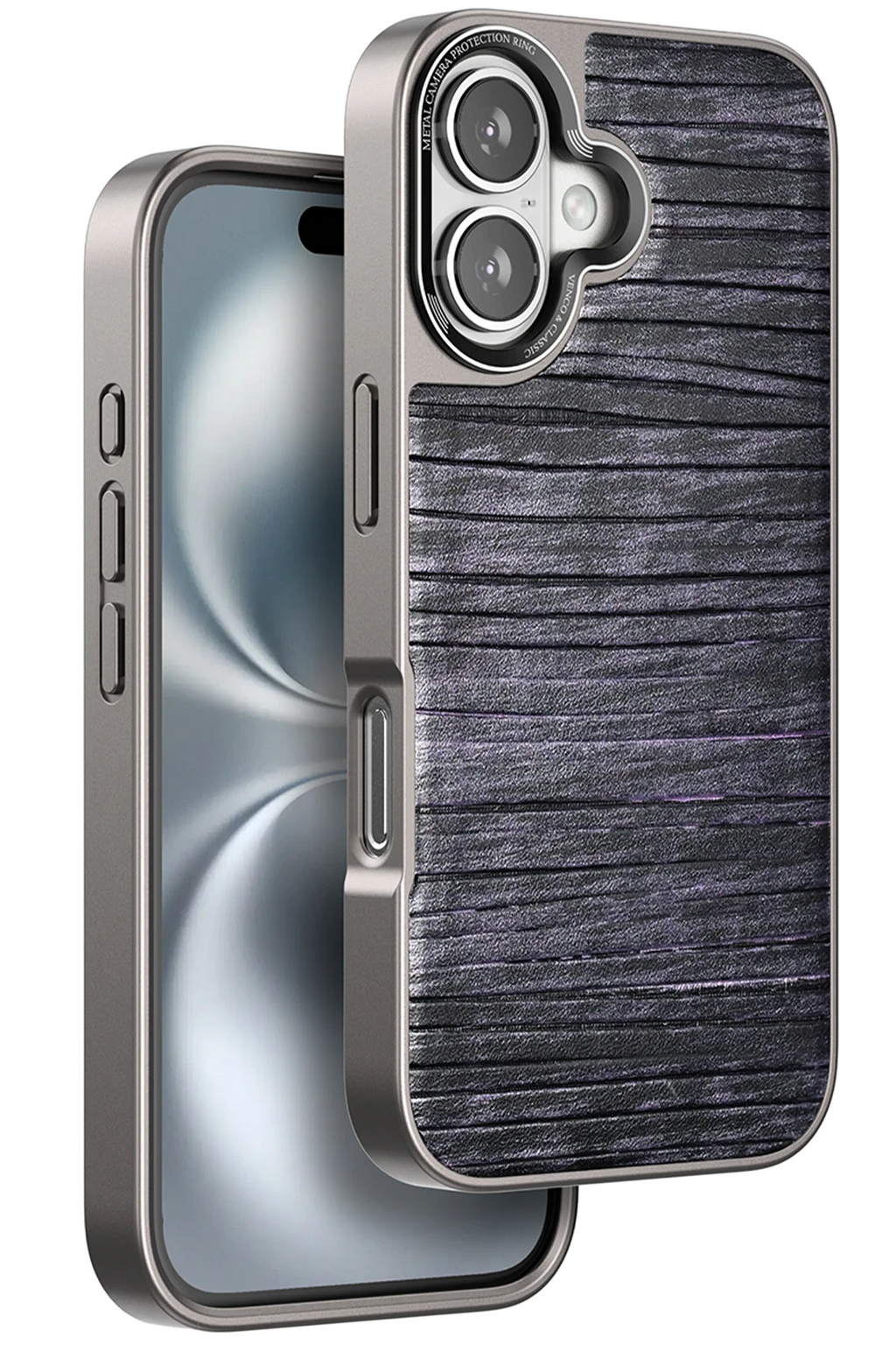 Venco Apple iPhone 16 Wave Kapak - Derin Mor 1