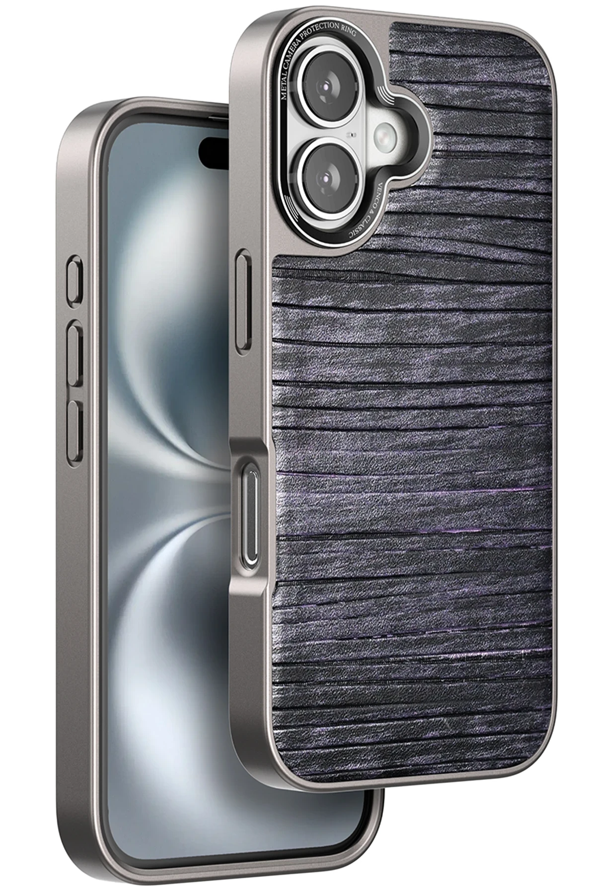 Venco Apple iPhone 16 Wave Kapak - Derin Mor 1