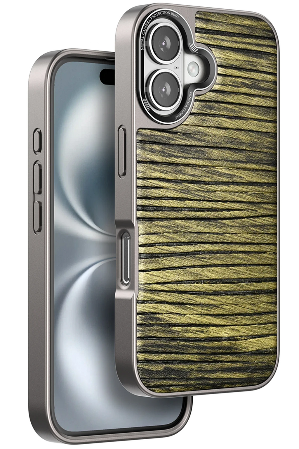 Venco Apple iPhone 16 Wave Kapak - Koyu Kahve 1