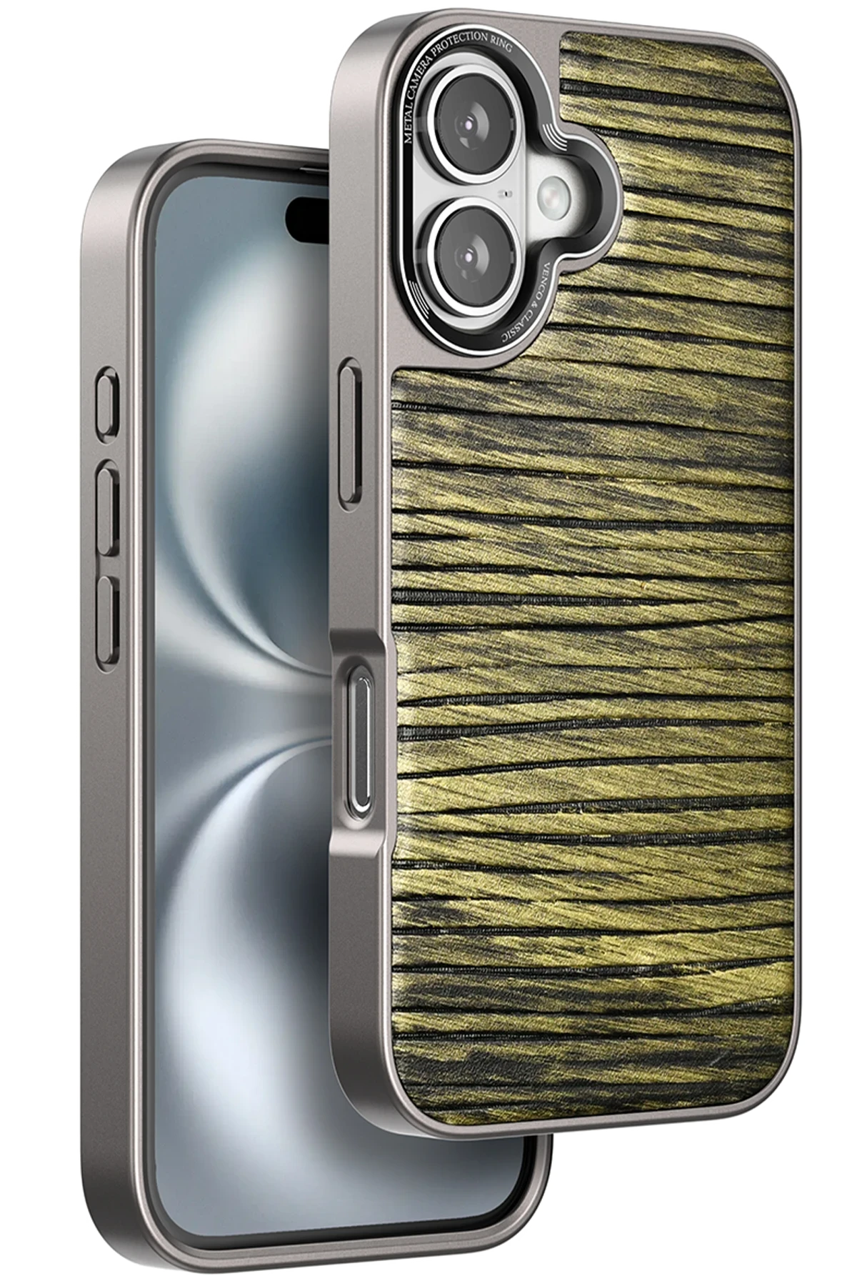 Venco Apple iPhone 16 Wave Kapak - Koyu Kahve 1