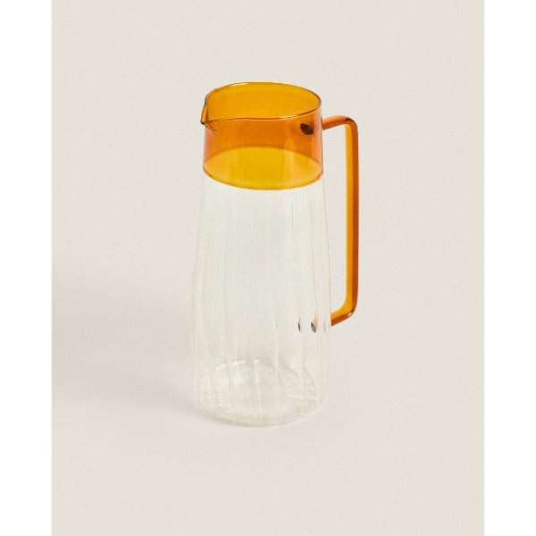 Turuncu Detaylı Cam Sürahi 1600 ml 4