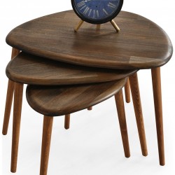 Doğal Ahşap Zigon Sehpa